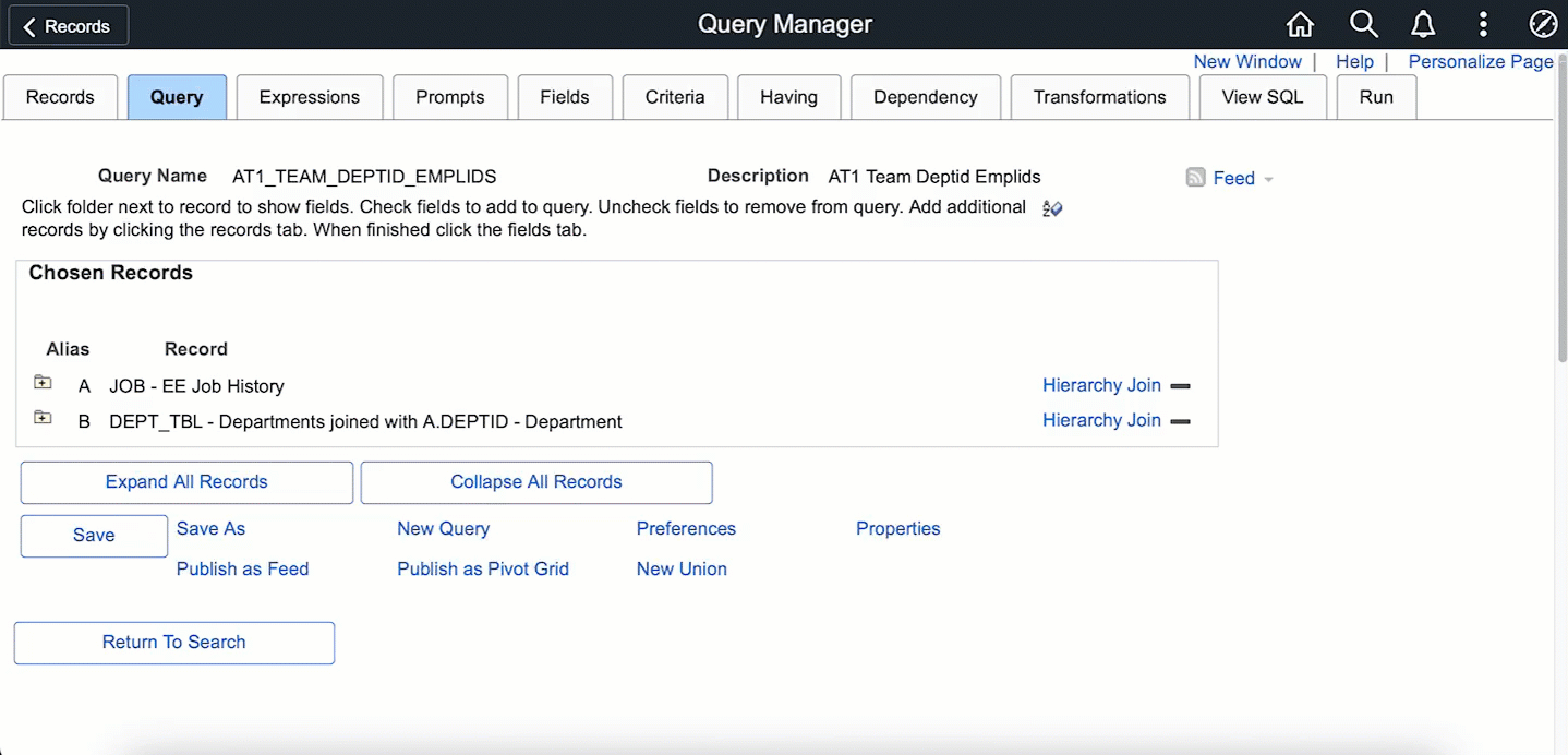 An animated GIF showing a user creating a query for use in a form Data Pool