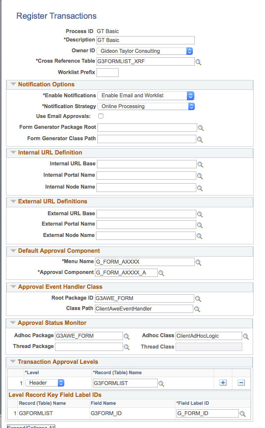 A screenshot of the &#39;Register Transactions&#39; menu