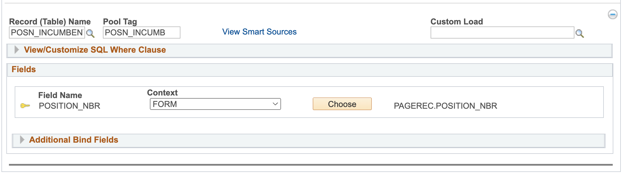 A screenshot showing an example Data Pool setup