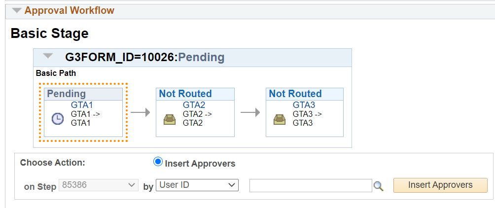 screen shot of approval workflow if show workflow and add approver checked