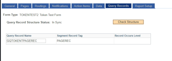 A screenshot of the Query Records tab of Form Setup as it appears when Query Records are built