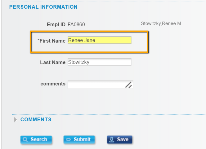 A screenshot of a GT eForm with a highlighted field