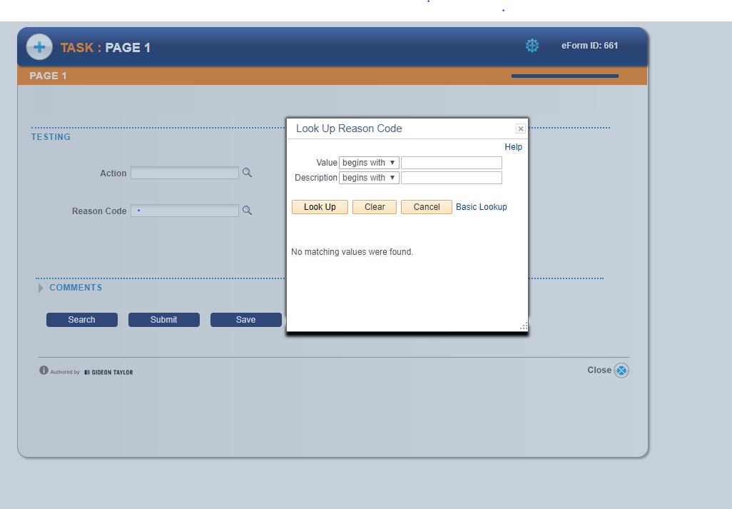 Sample Dropdown Where Lower-Level Field Opened First but is Blank