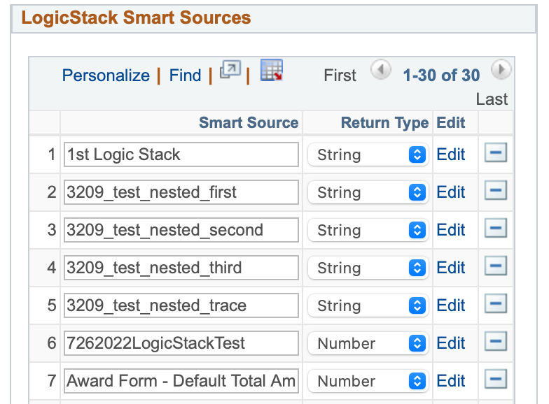 Screen shot of LogicStack Smart Sources