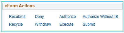Admin Tool eForm Actions