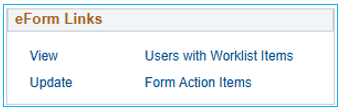 Admin Tool eForm Links