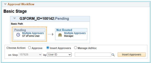 Admin Tool Insert Approvers Action