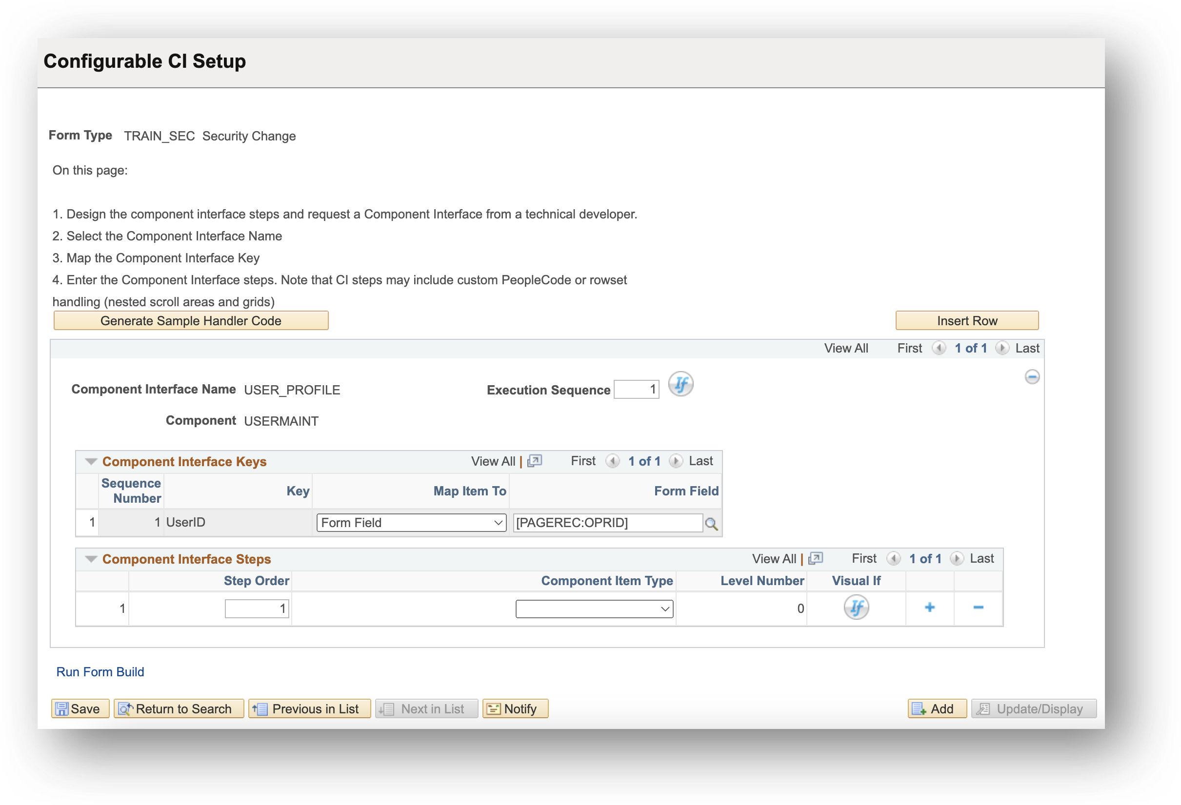 A screenshot showing how to setup a key field.