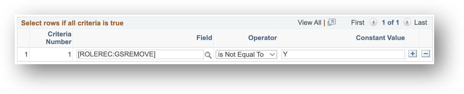 A screenshot showing the Filter Setup.