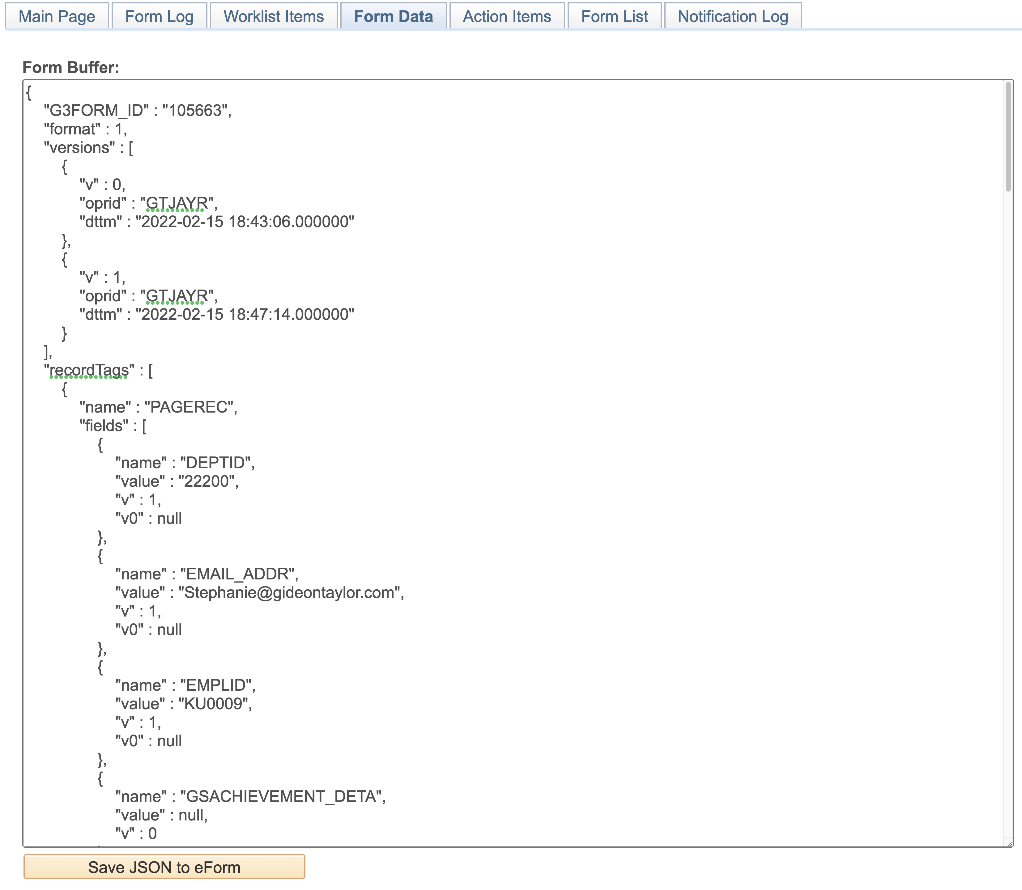 Screenshot Form Admin Tool Data Tab Helium