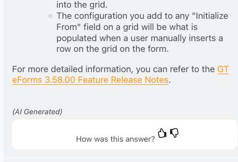 Chat links to GT Docs