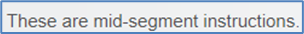 A screenshot of an instruction field